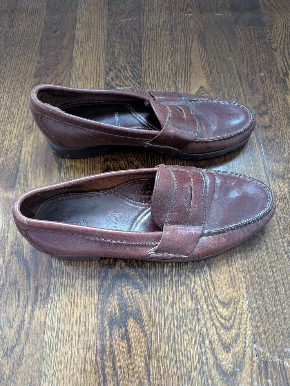Allen Edmonds Brown Leather Penny Loafers, Size 10C